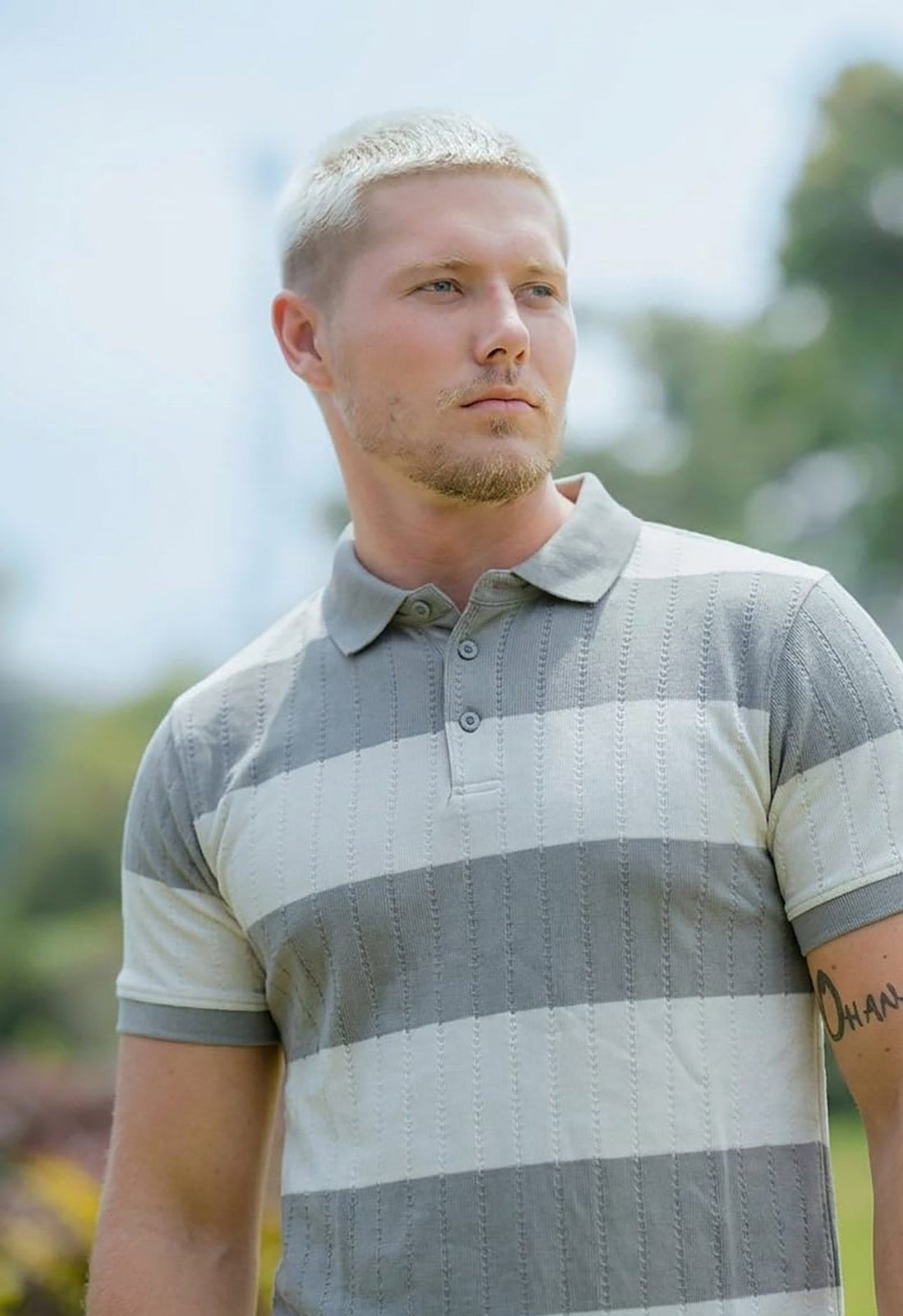 LCY | STRUCTURED RUGBY STRIPE POLO LCY