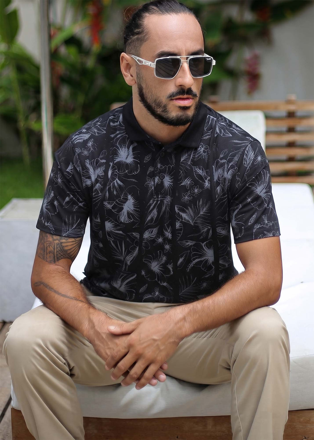 LCY | TONELY DARK FLORAL AOP POLO LCY