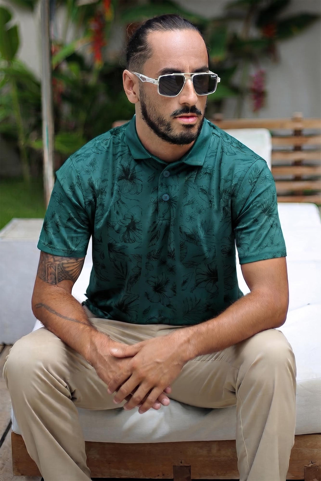 LCY | TONELY DARK FLORAL AOP POLO LCY