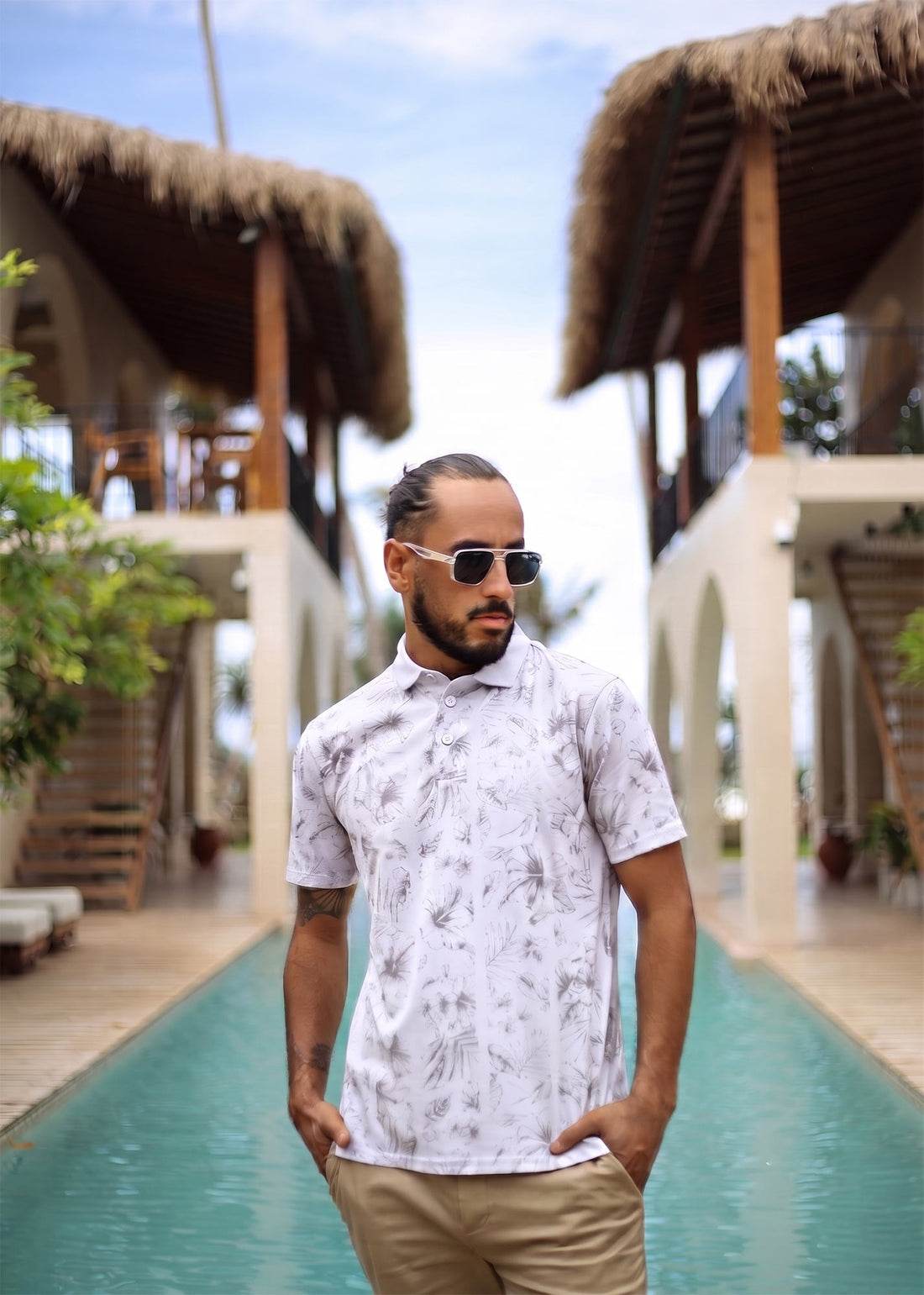 LCY | TONELY DARK FLORAL AOP POLO LCY