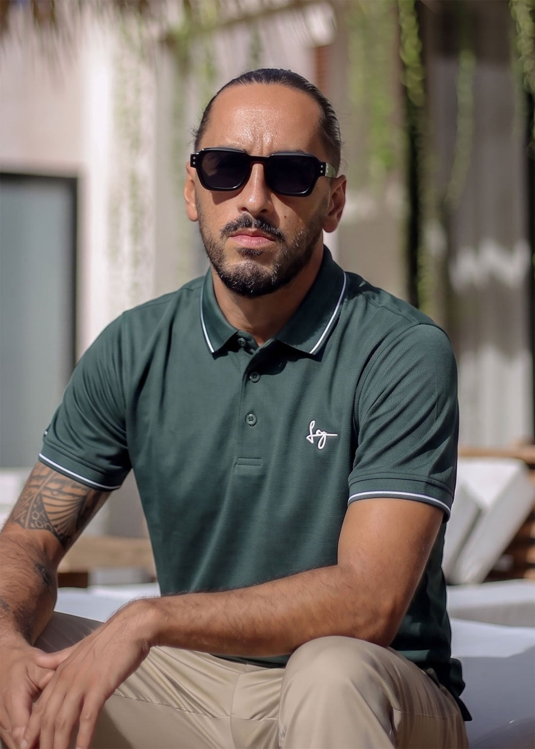 LCY | WAFFLE TEXTURED TENCEL POLO LCY