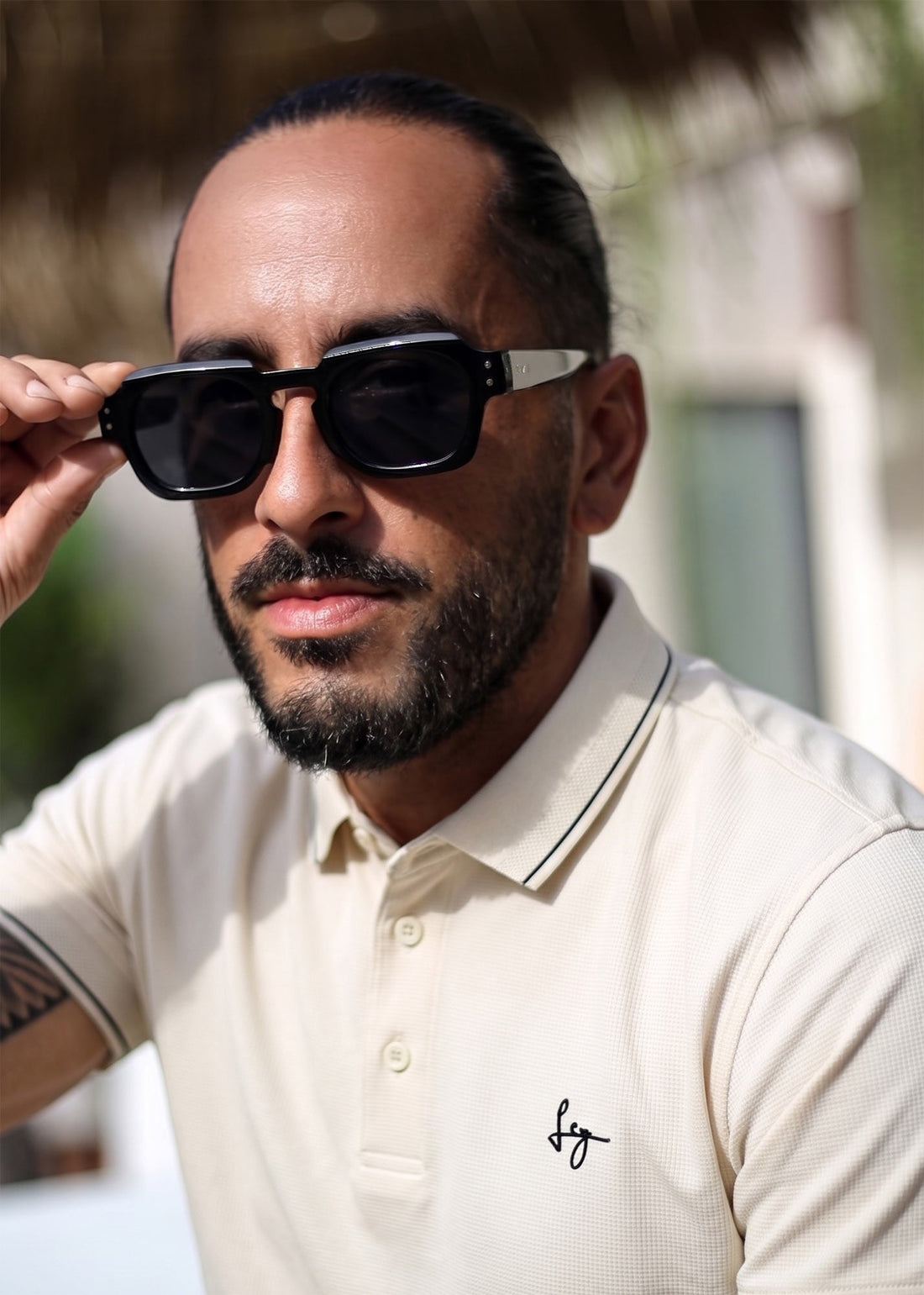 LCY | WAFFLE TEXTURED TENCEL POLO LCY