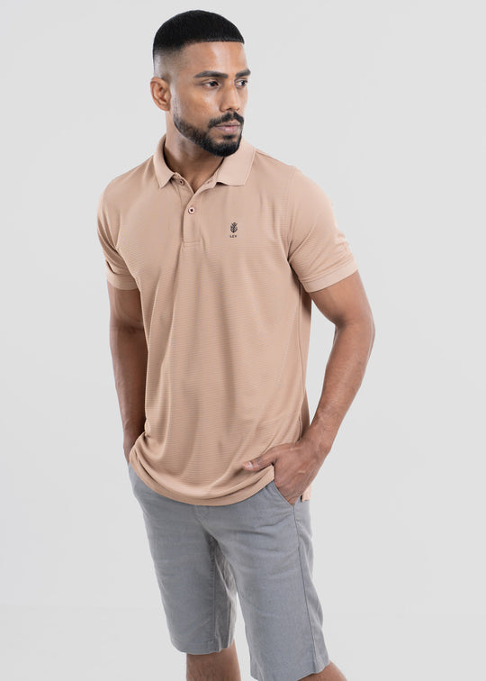 Elevated Summer Satin Striped Polo LCY