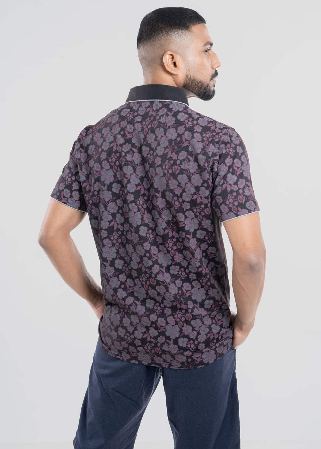 LCY | Abstract Floral AOP Polo LCY
