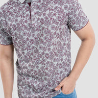 LCY | Abstract Floral AOP Polo LCY