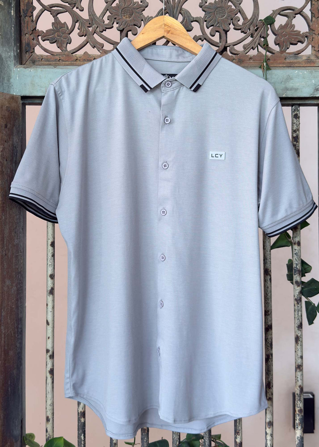 LCY | SHORT SLEEVE TENCEL HYBRID SHIRT LCY