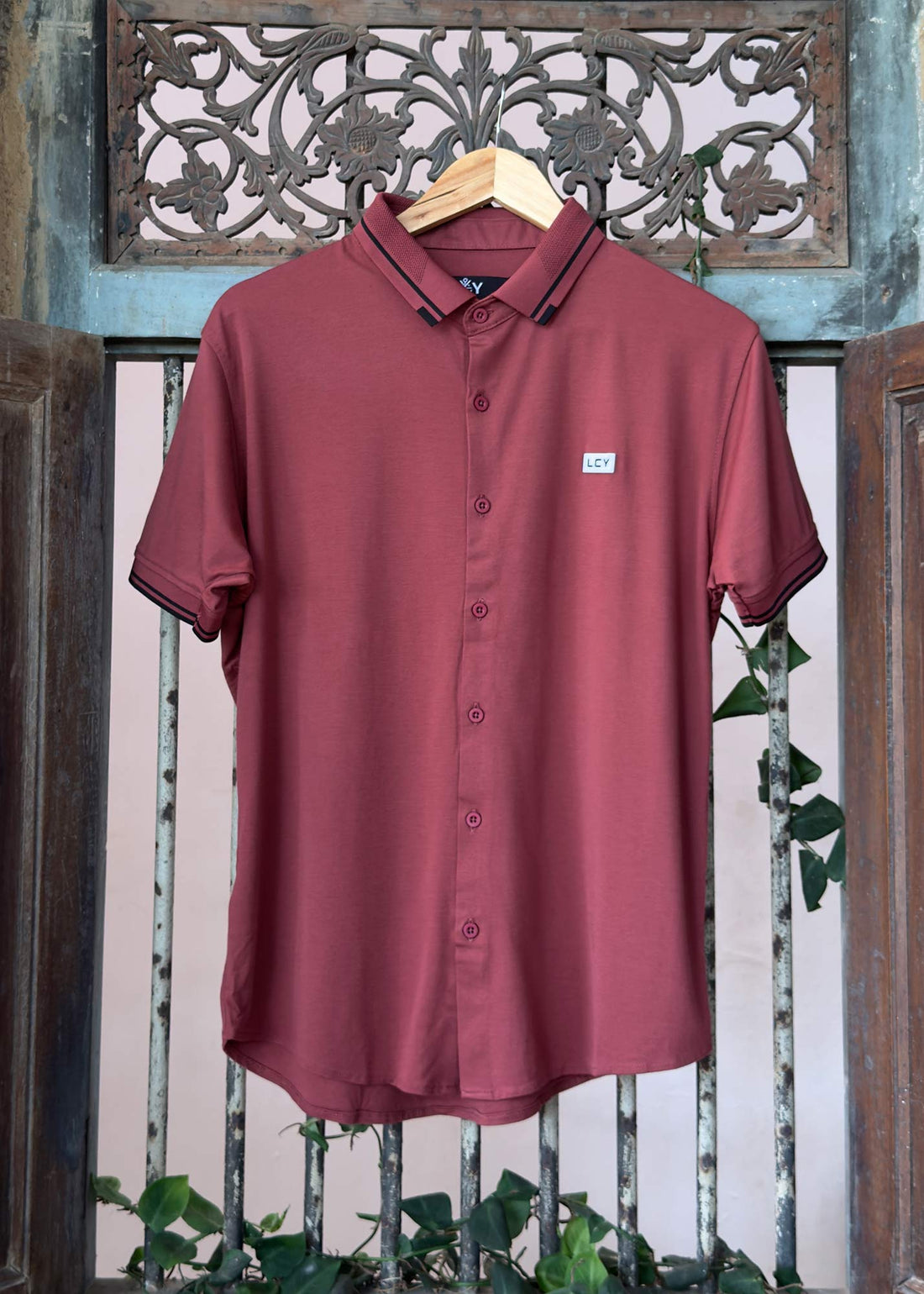 LCY | SHORT SLEEVE TENCEL HYBRID SHIRT LCY