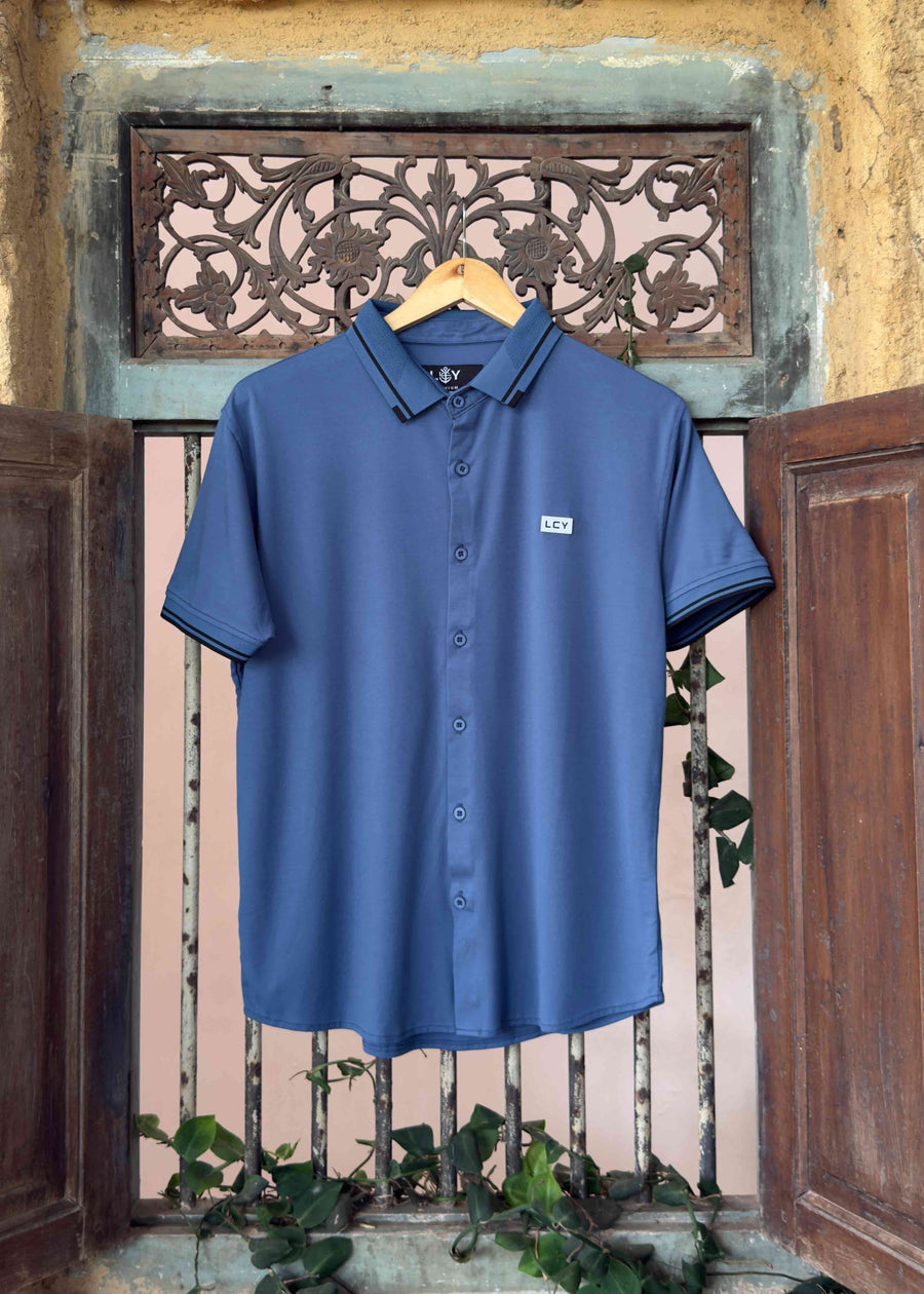 LCY | SHORT SLEEVE TENCEL HYBRID SHIRT LCY