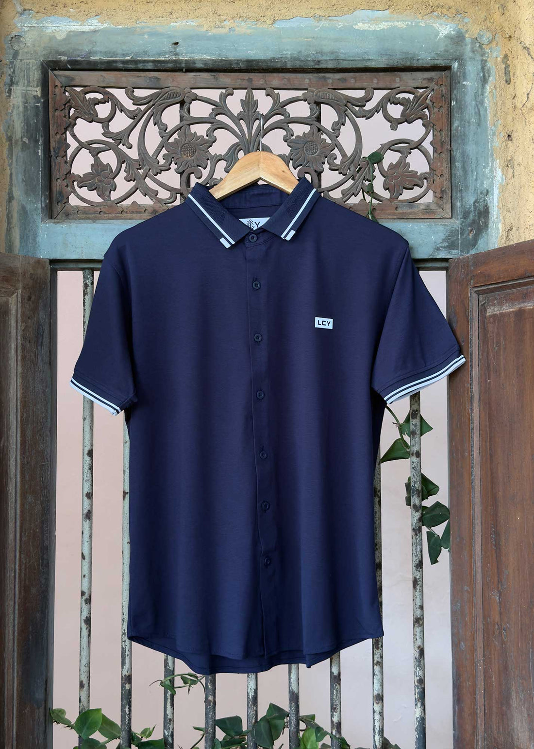LCY | SHORT SLEEVE TENCEL HYBRID SHIRT LCY