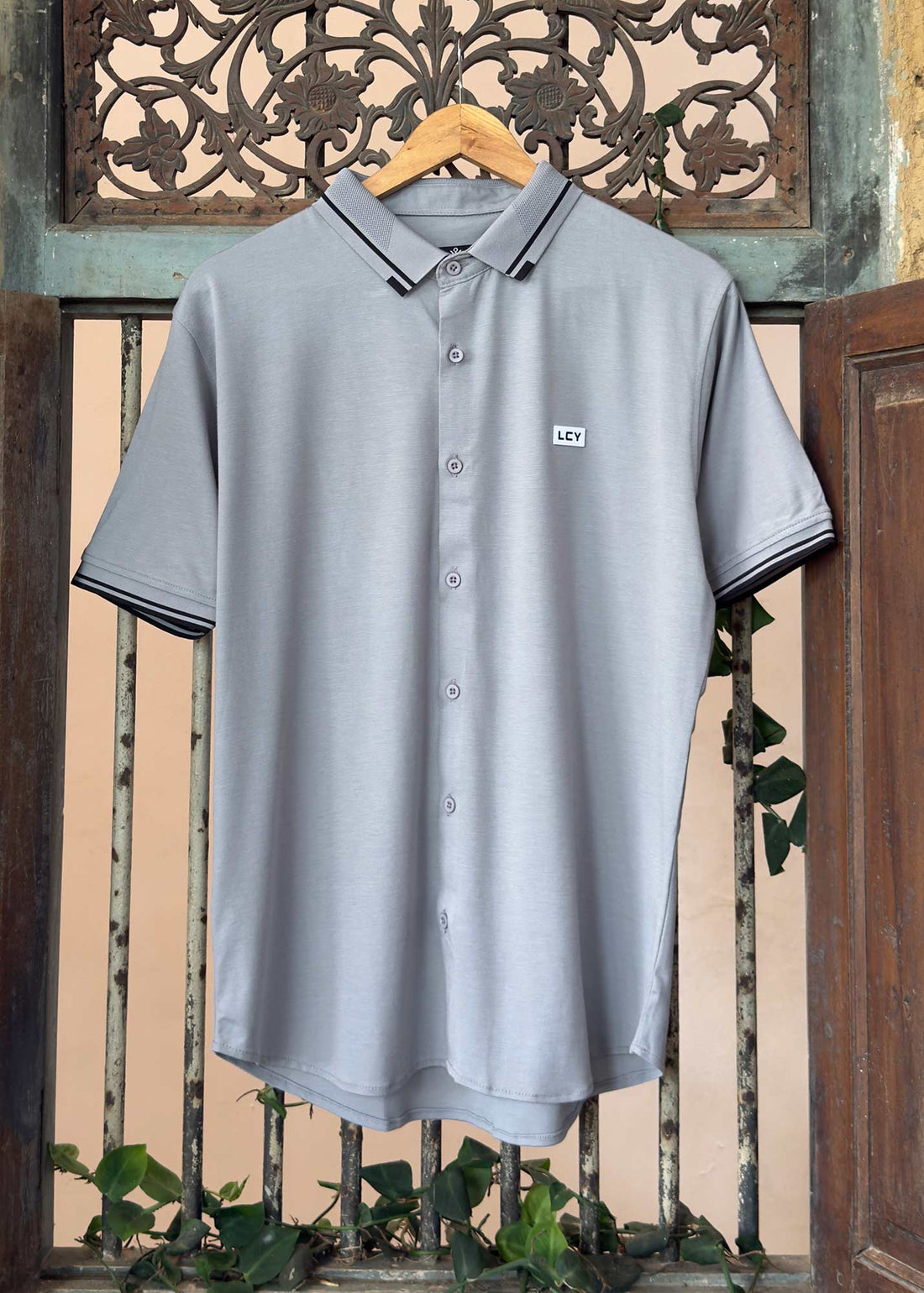 LCY | SHORT SLEEVE TENCEL HYBRID SHIRT LCY