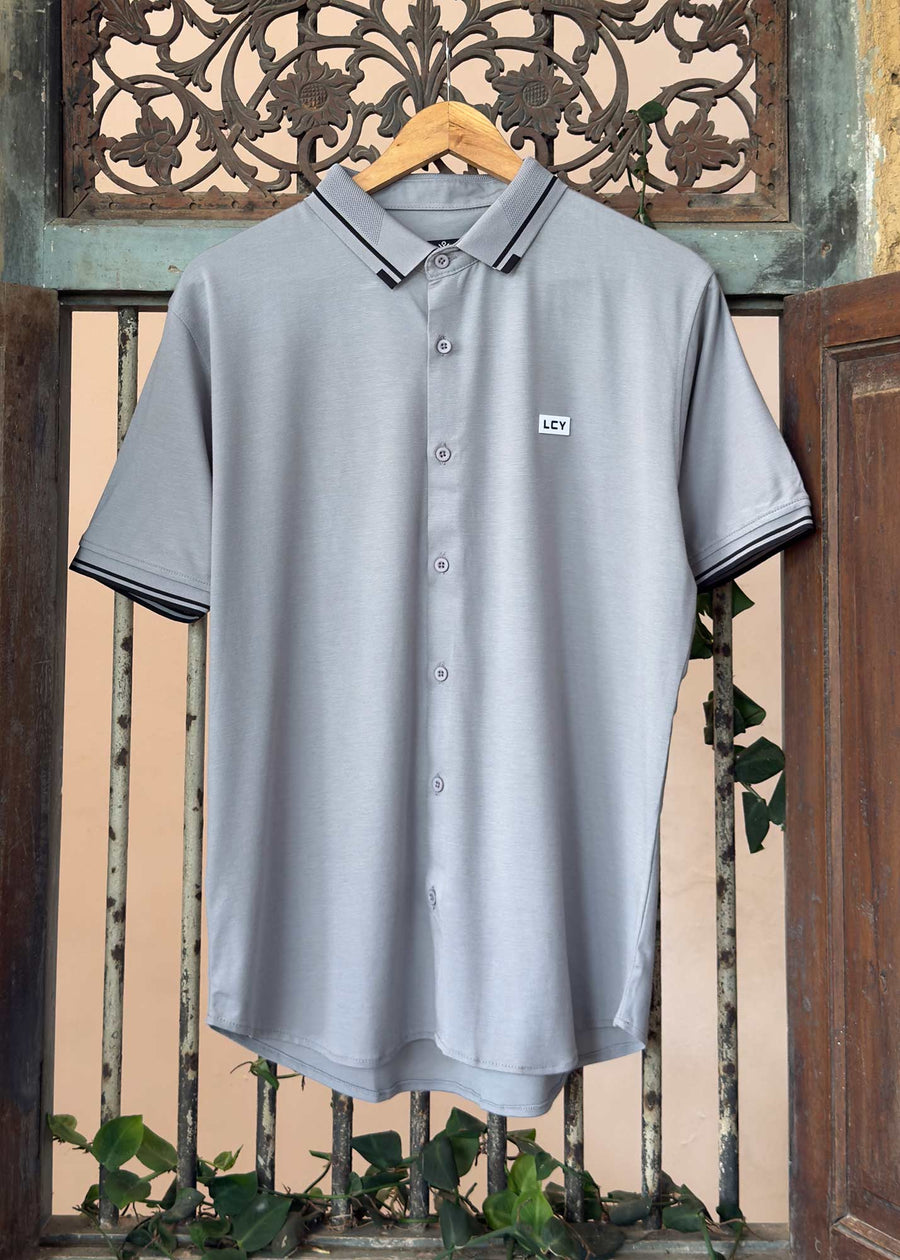 LCY | SHORT SLEEVE TENCEL HYBRID SHIRT LCY