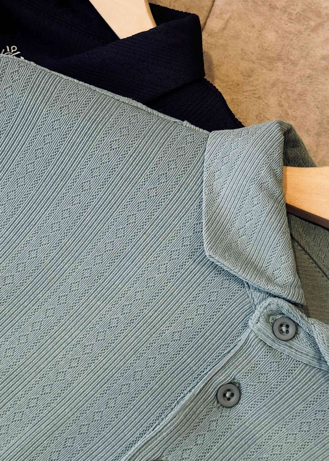 LCY | STRIPE TEXTURED POLO LCY