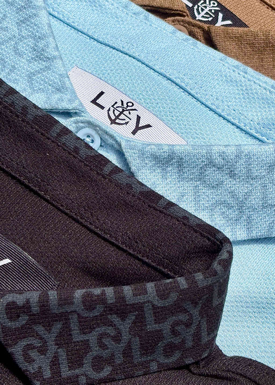 LCY | TONAL FONT COLLAR POLO LCY