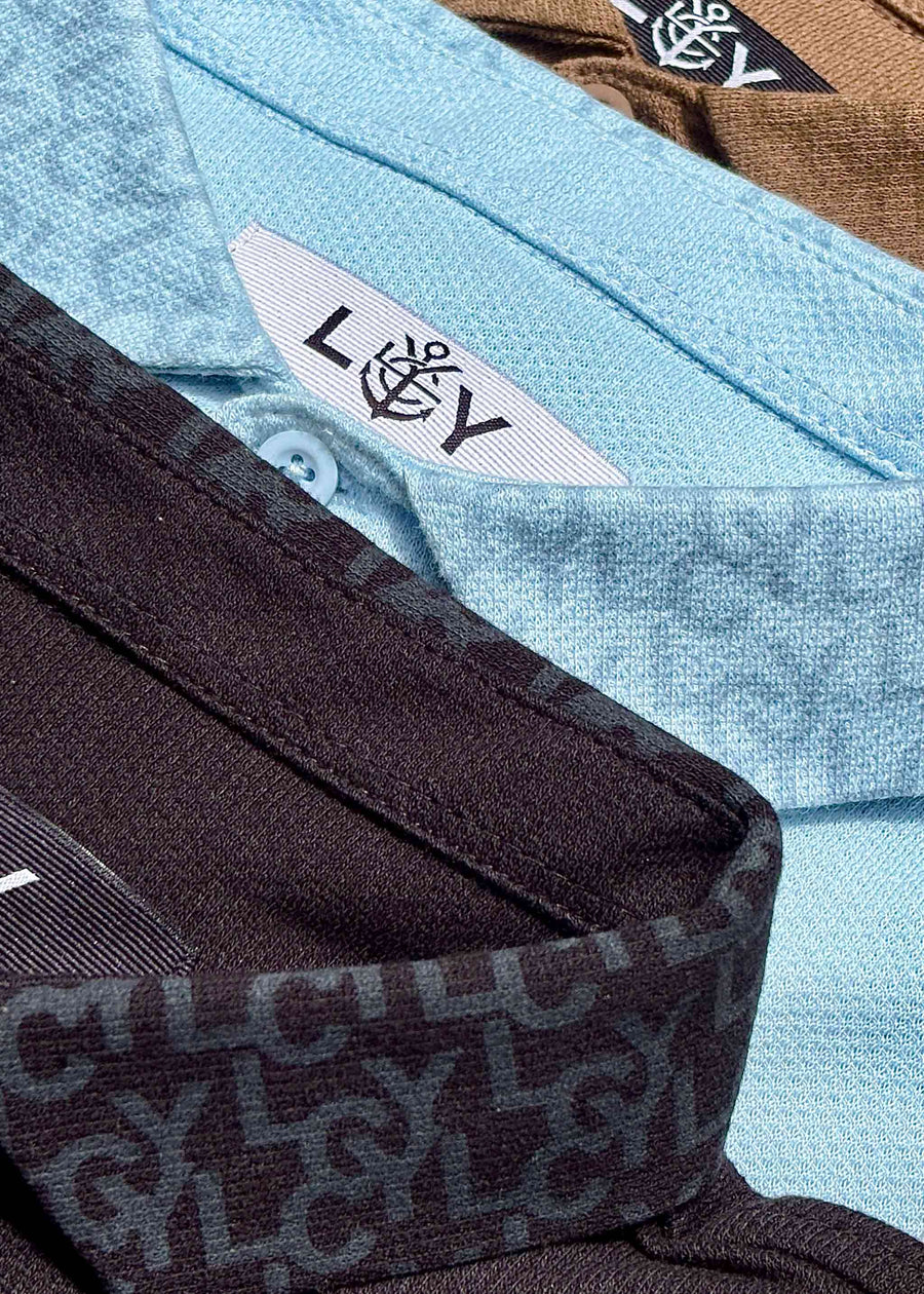 LCY | TONAL FONT COLLAR POLO LCY