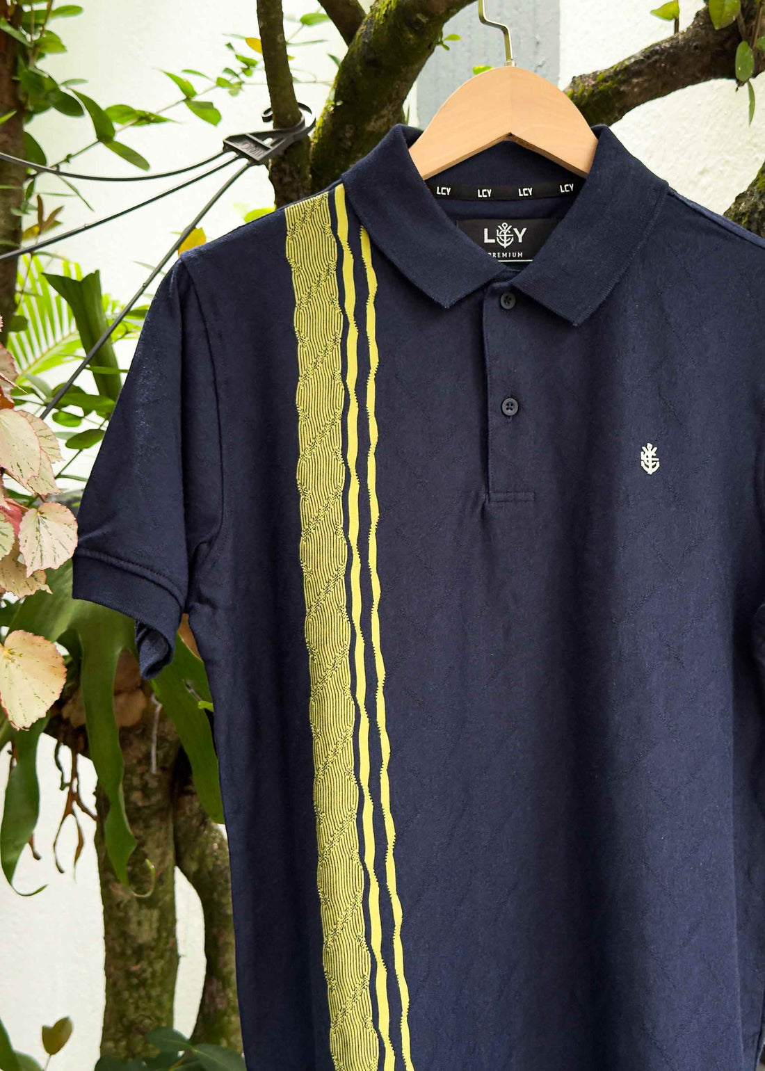 LCY | CONTRAST VERTICAL STRIPE POLO LCY