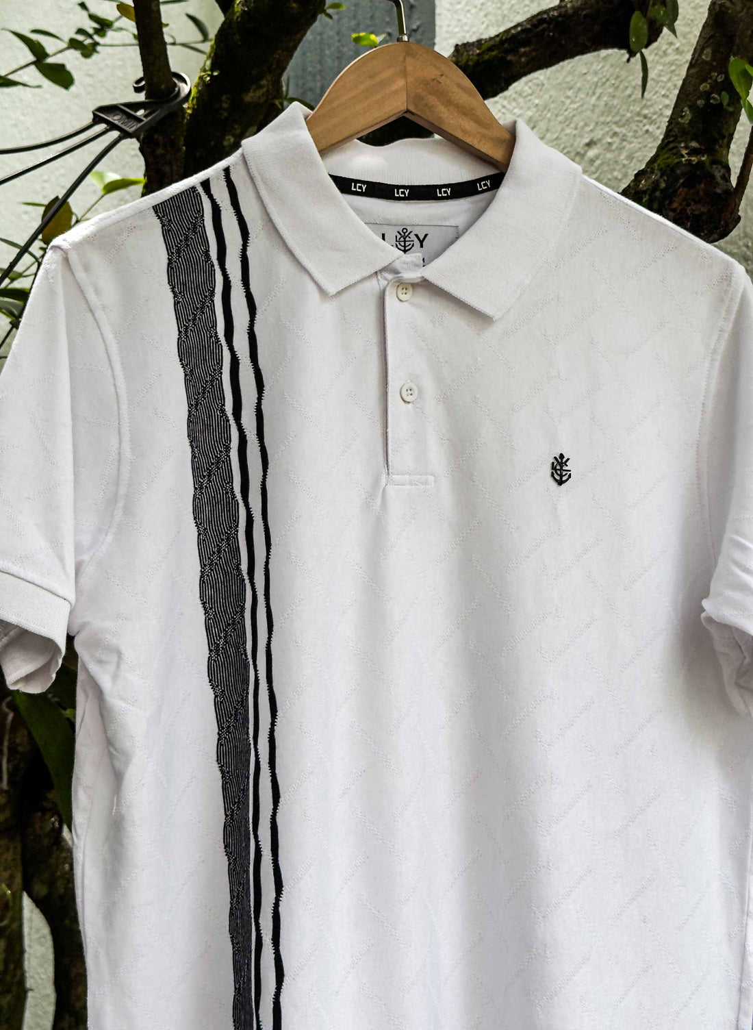 LCY | CONTRAST VERTICAL STRIPE POLO LCY