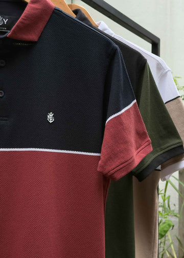 LCY | CONTRAST SUB-LINE DUAL SHADE POLO LCY