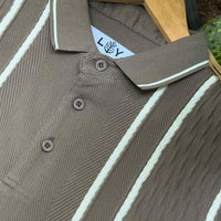 LCY | CONTRAST DUAL VERTICAL STRIPE TAILOR POLO LCY