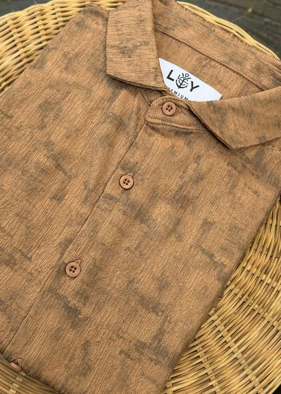 LCY | TONAL TEXTURED TAILOR POLO SHIRT LCY