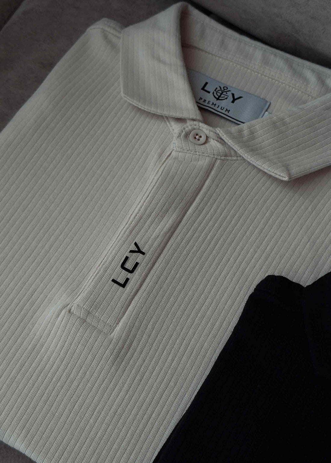 LCY | STRUCTURED STRIPE POLO