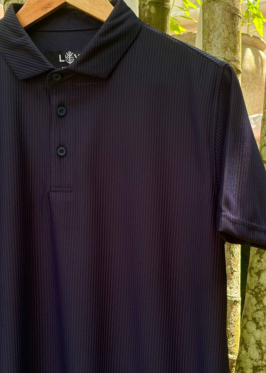 LCY | STRUCTURED VERTICAL STRIPE POLO LCY