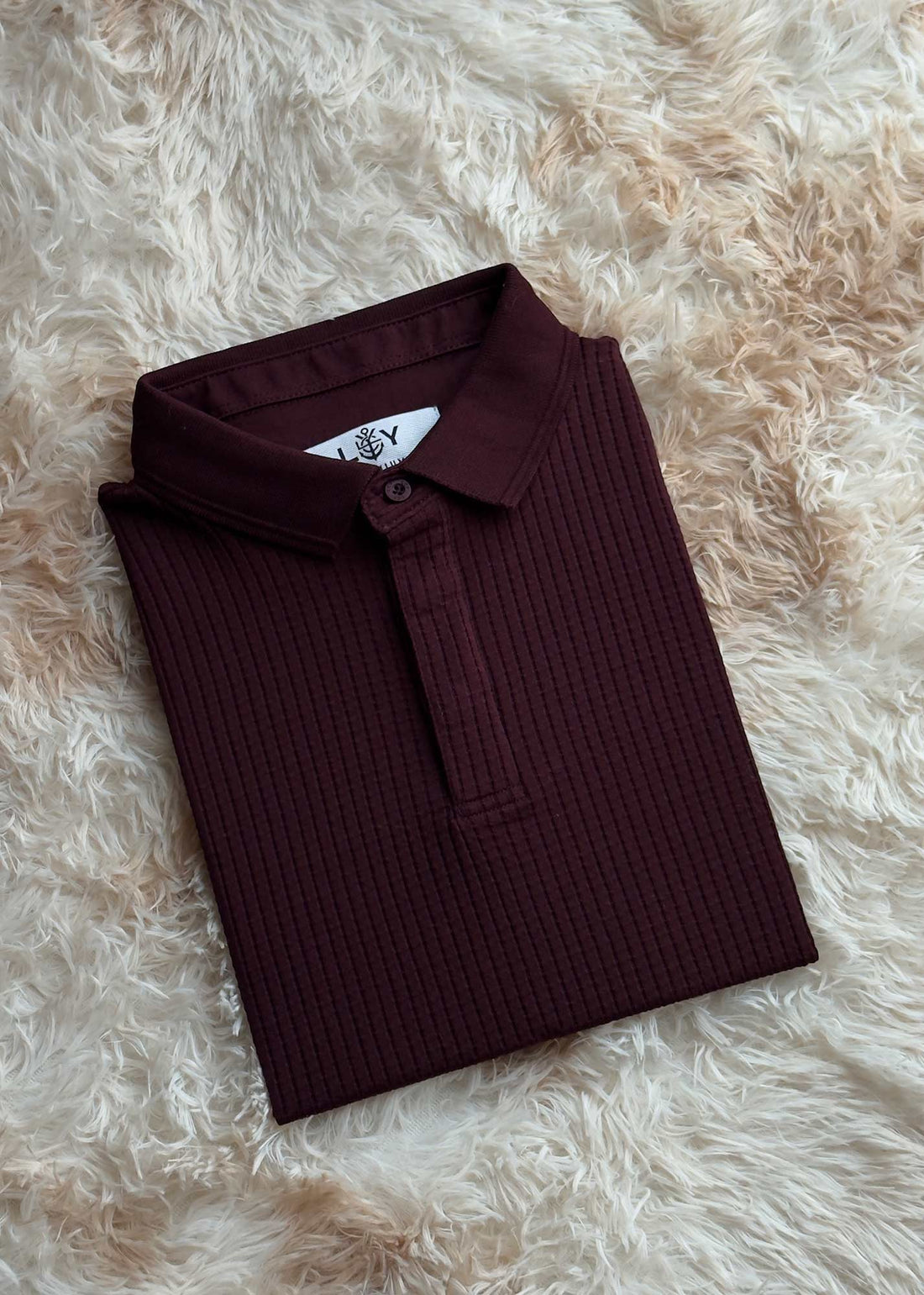 LCY | TEXTURED WAFFLE POLO LCY