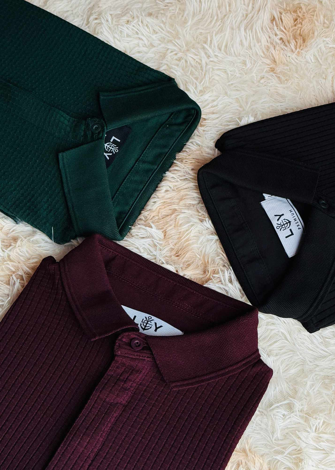 LCY | TEXTURED WAFFLE POLO LCY