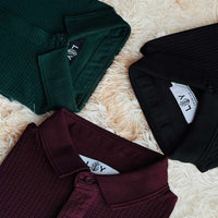LCY | TEXTURED WAFFLE POLO LCY