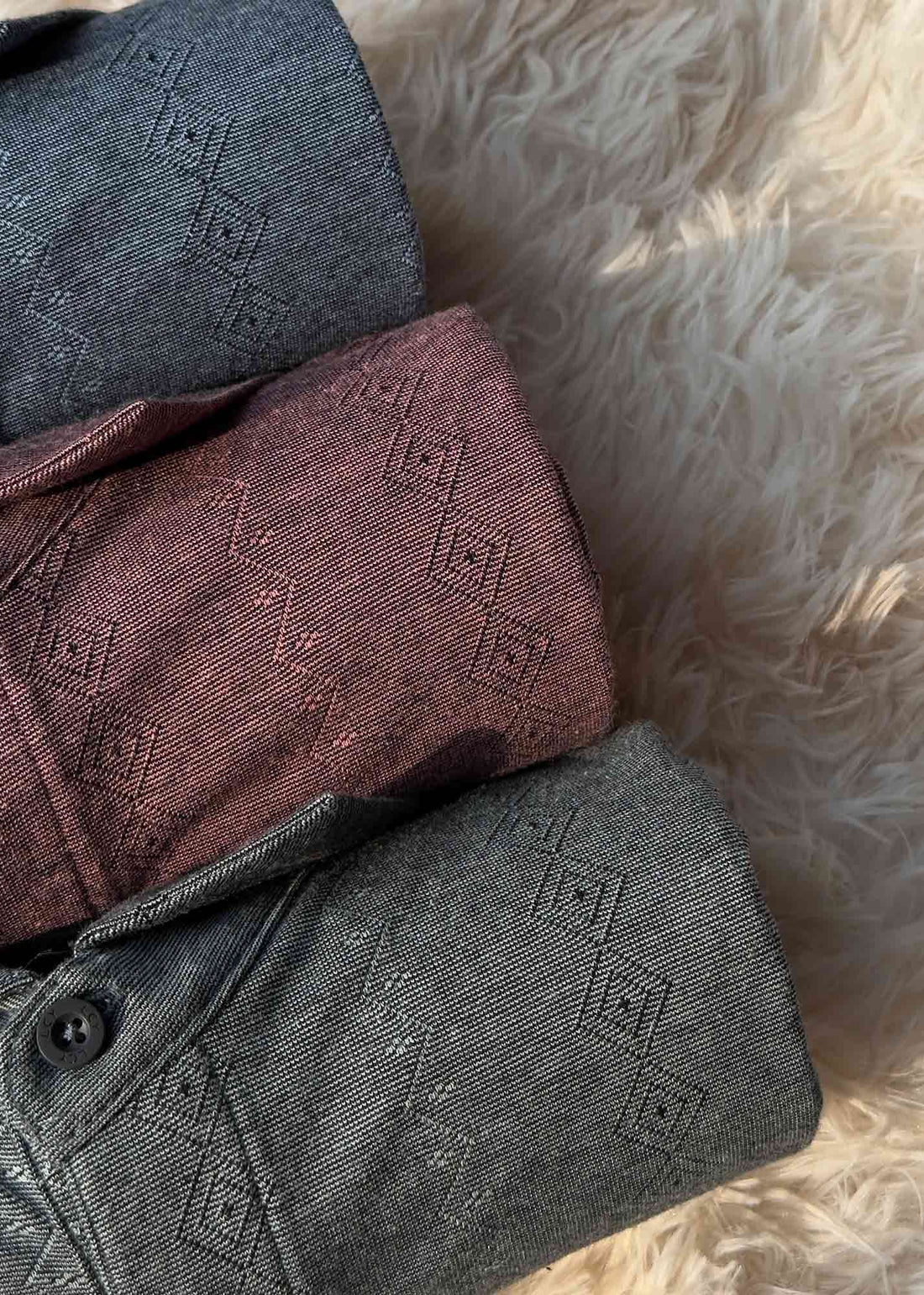 LCY | TONAL GEOMETRIC PATTERN POLO LCY