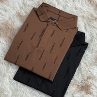 LCY | CONTRAST TEXTURED AOP POLO LCY