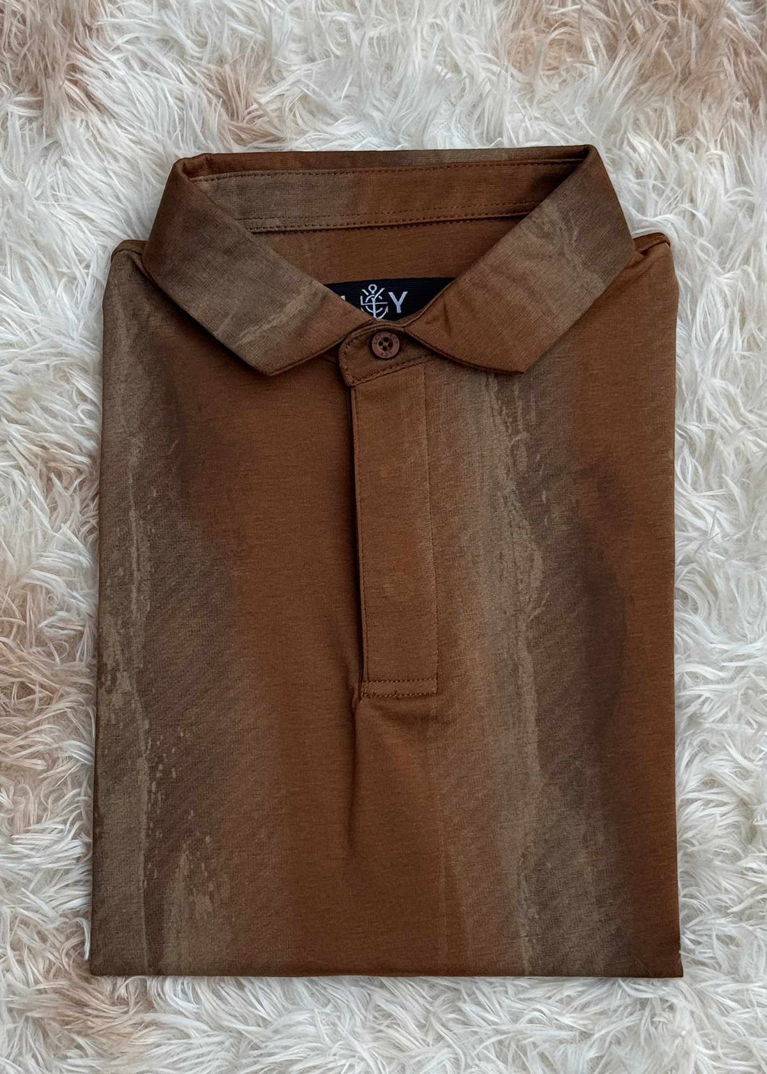 LCY | BRUSHED WASH EFFECT POLO LCY