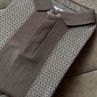 LCY | GEOMETRIC KNIT PATTERN POLO LCY