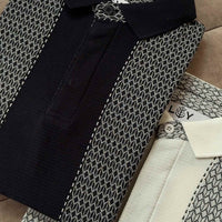 LCY | GEOMETRIC KNIT PATTERN POLO LCY