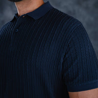 LCY | STRUCTURED JAQUARD STRIPE POLO LCY