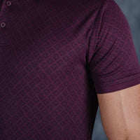 LCY | AW TONELY DARK GEOMETRIC AOP POLO LCY