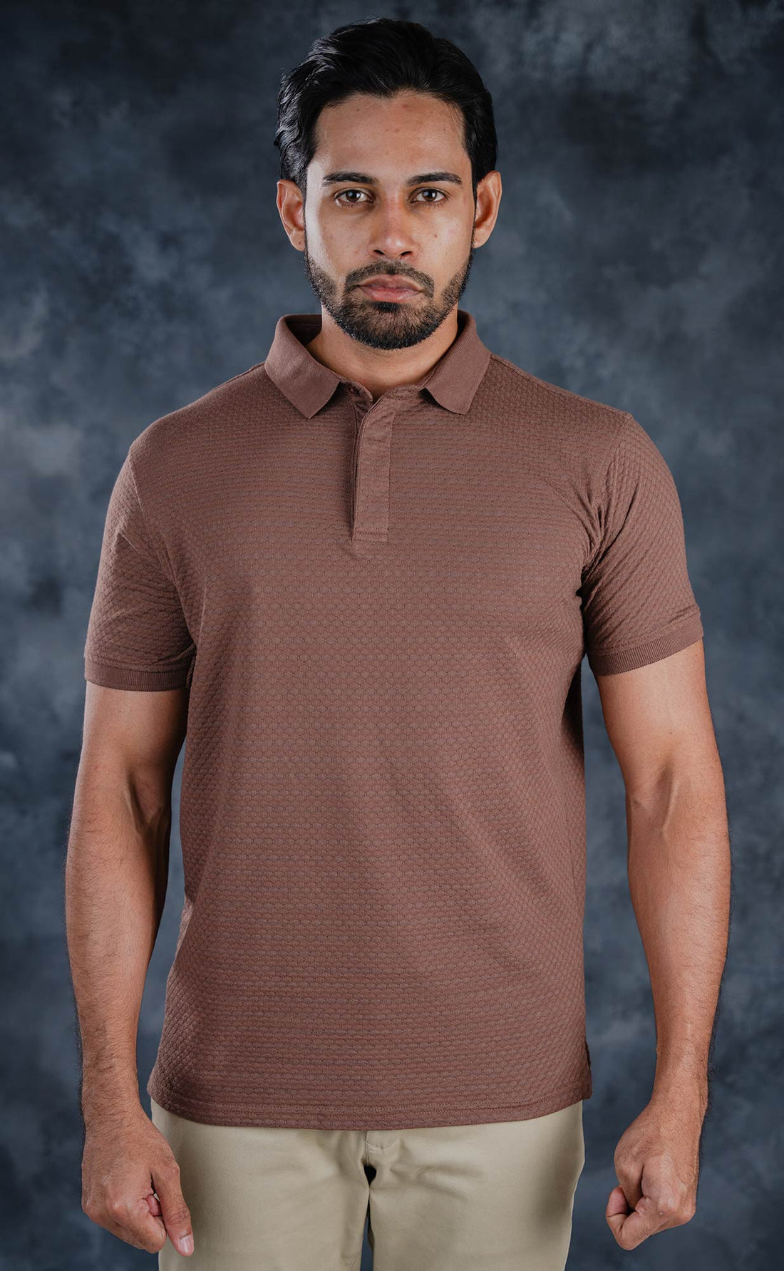 LCY | AW HONEYCOMB STRUCTURED POLO LCY