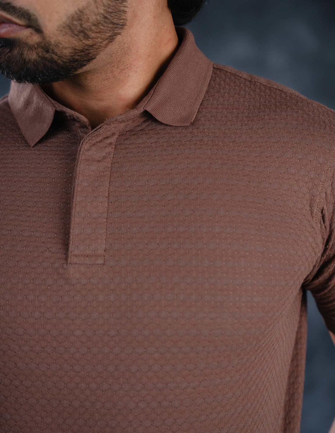 LCY | AW HONEYCOMB STRUCTURED POLO LCY