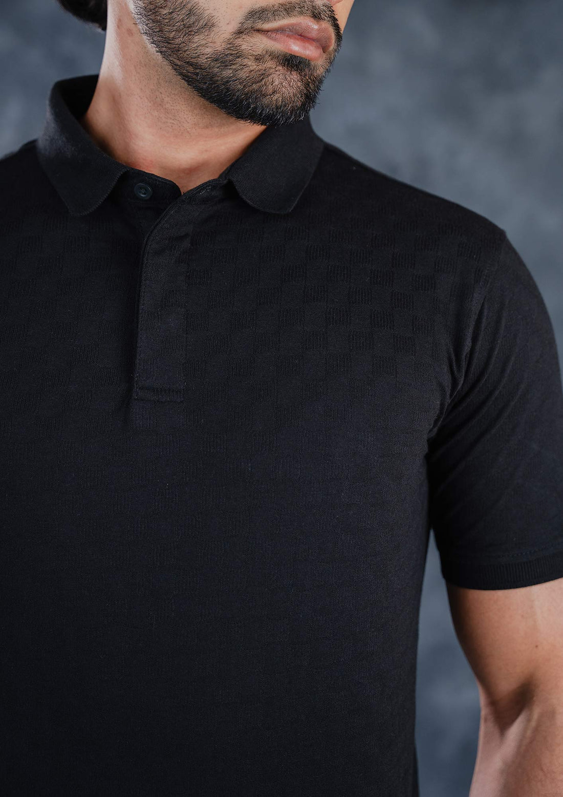 LCY | AW CHECKERED TEXTURE POLO LCY