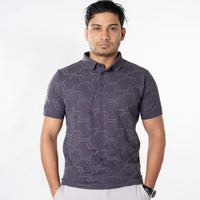LCY | EMBOSSED JACQUARD TEXTURE POLO LCY