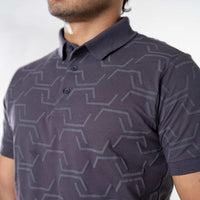 LCY | EMBOSSED JACQUARD TEXTURE POLO LCY