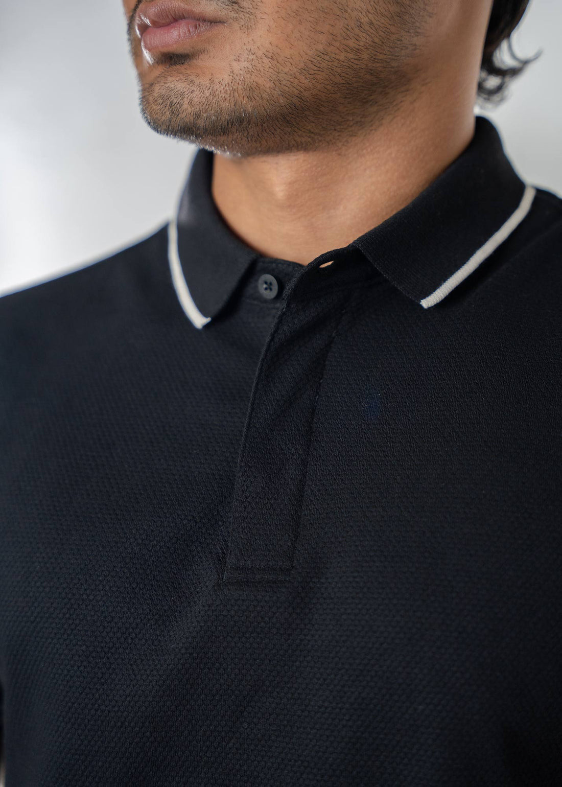 LCY | STRUCTURED CONTRAST TIPPING POLO LCY