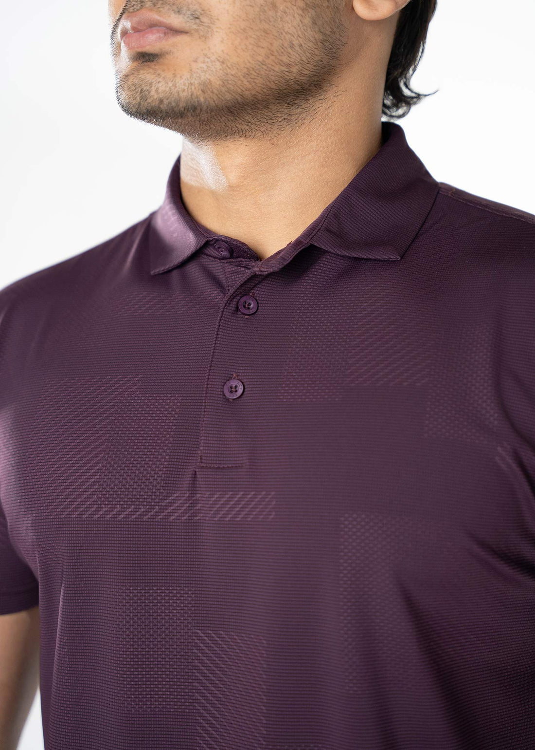 LCY | TONAL GEOMETRTIC TEXTURE PREMIUM POLO LCY