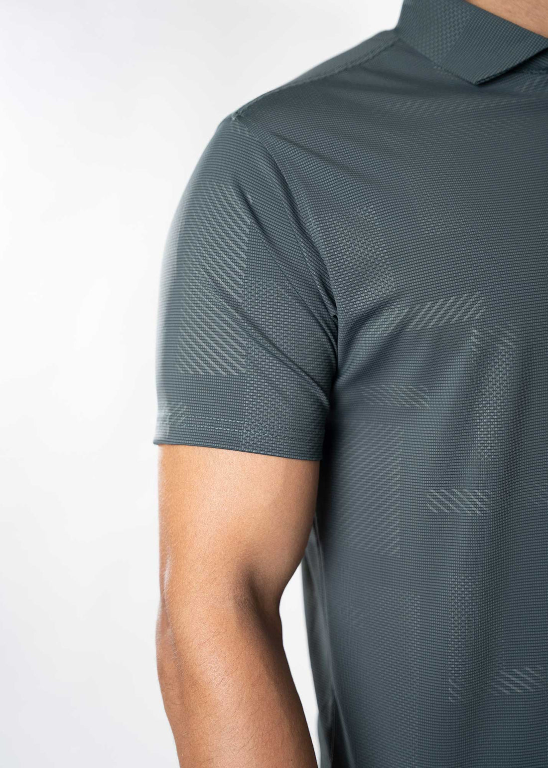 LCY | TONAL GEOMETRTIC TEXTURE PREMIUM POLO LCY