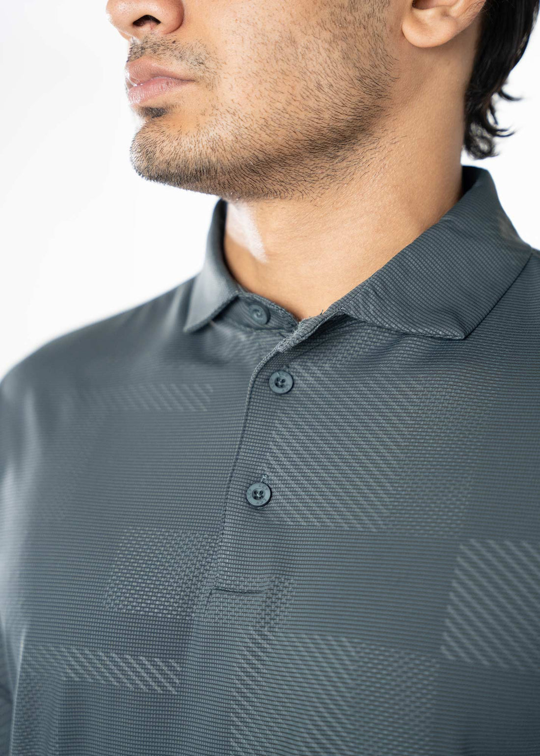LCY | TONAL GEOMETRTIC TEXTURE PREMIUM POLO LCY