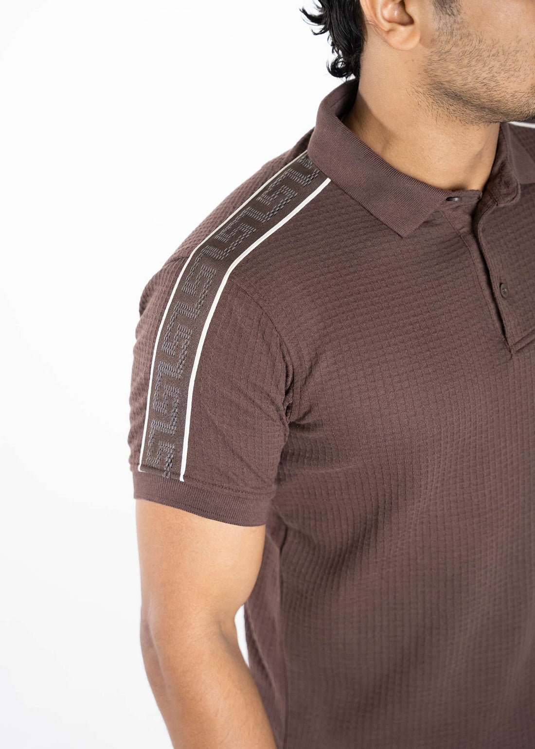 LCY | WAFFKE KNIT SHOULDER TAPE POLO LCY