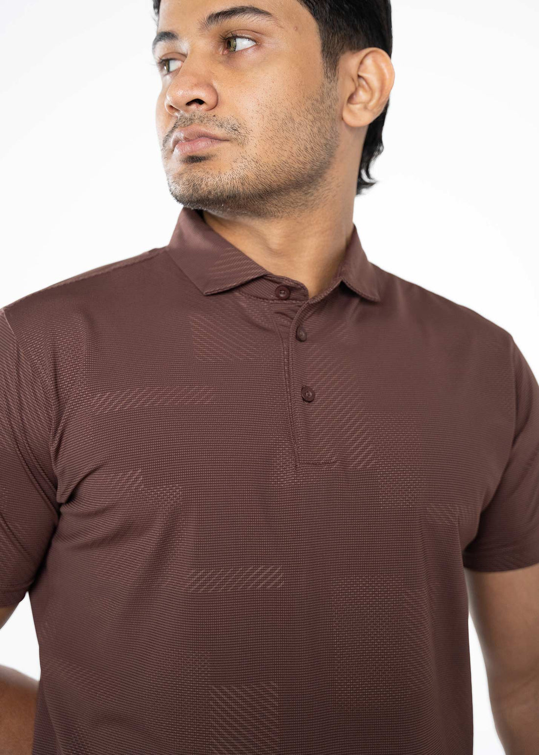 LCY | TONAL GEOMETRTIC TEXTURE PREMIUM POLO LCY