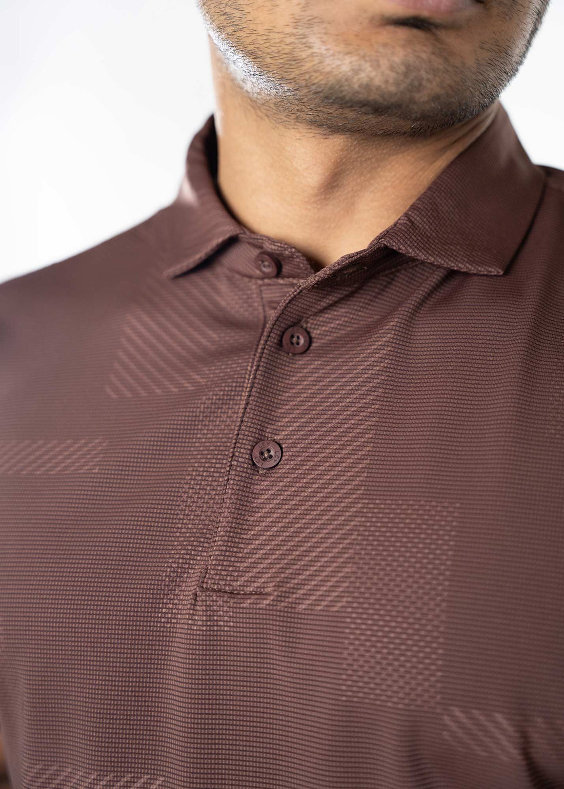 LCY | TONAL GEOMETRTIC TEXTURE PREMIUM POLO LCY