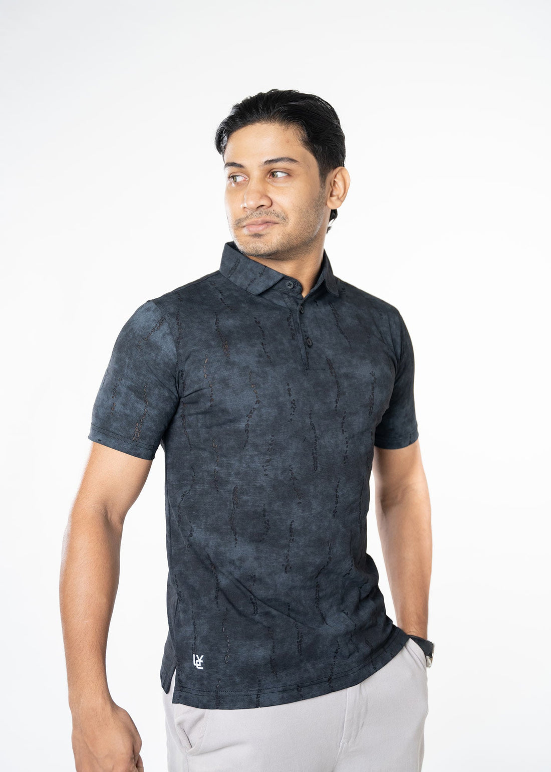 LCY | DISTRESSED WASH EFFECT POLO LCY
