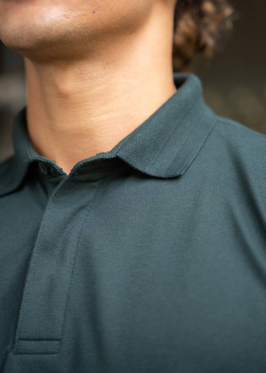 LCY | JAQUARD COLLAR BASIC POLO LCY