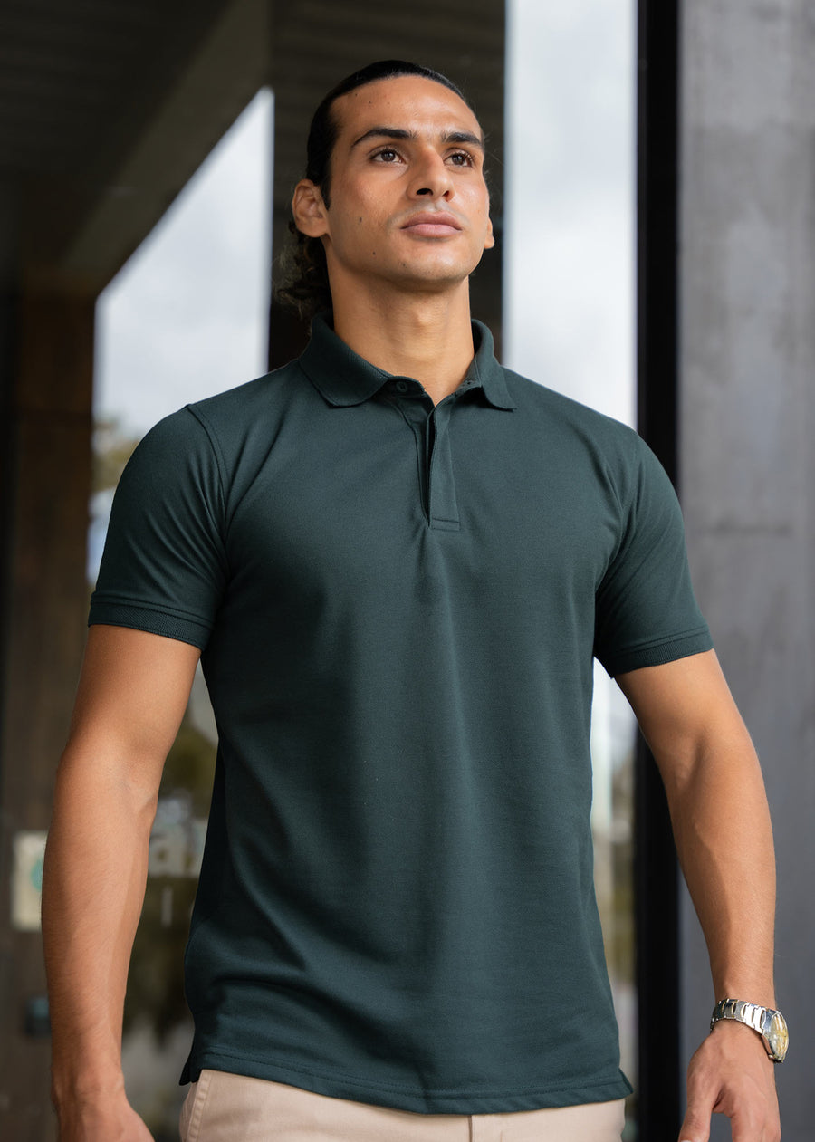 LCY | JAQUARD COLLAR BASIC POLO LCY